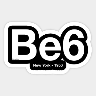 Fischer, Bobby. New York, 1956 - Incredible Chess Move Sticker